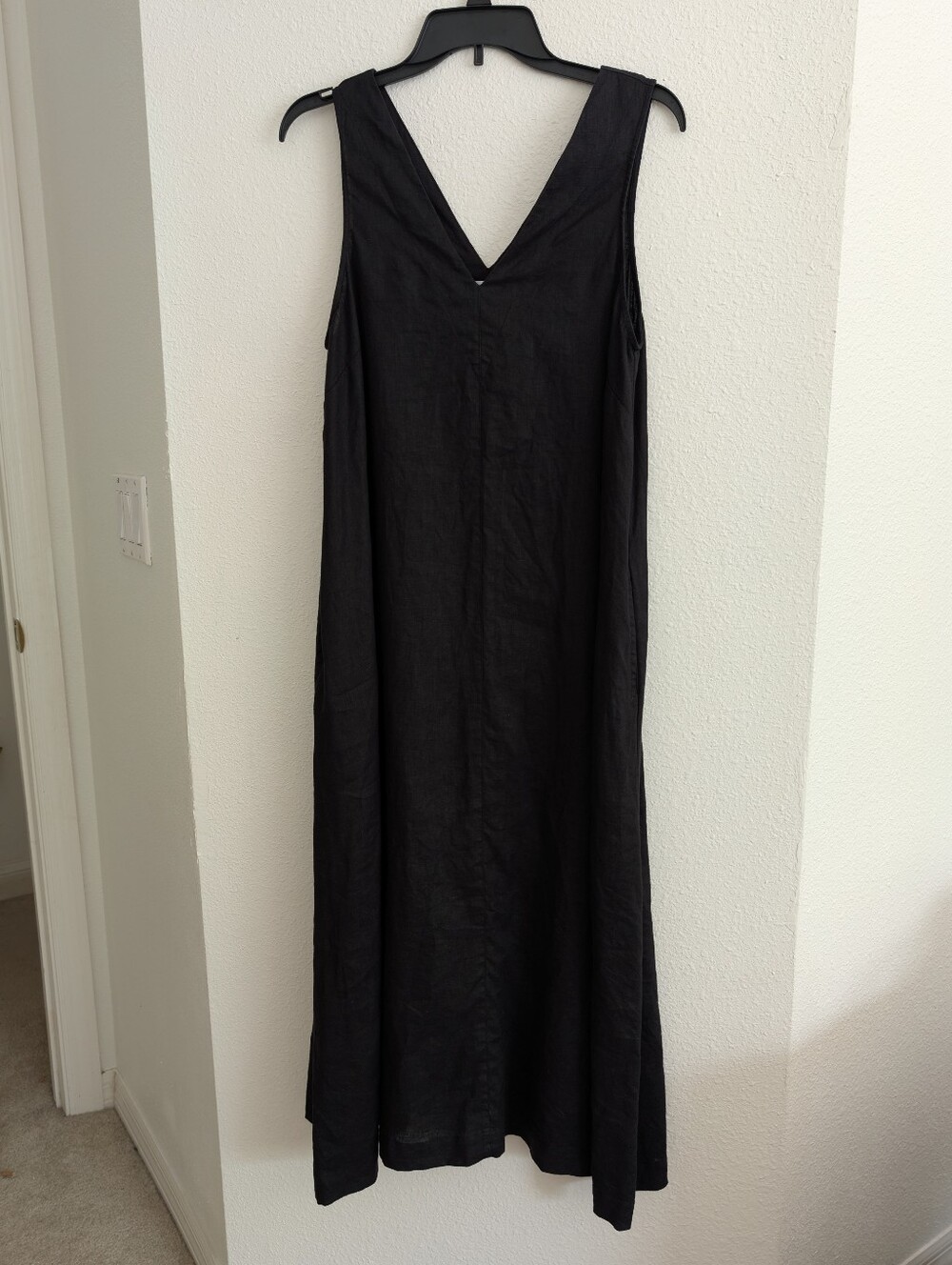 Tradlands V-neck 100% Linen Maxi Dress